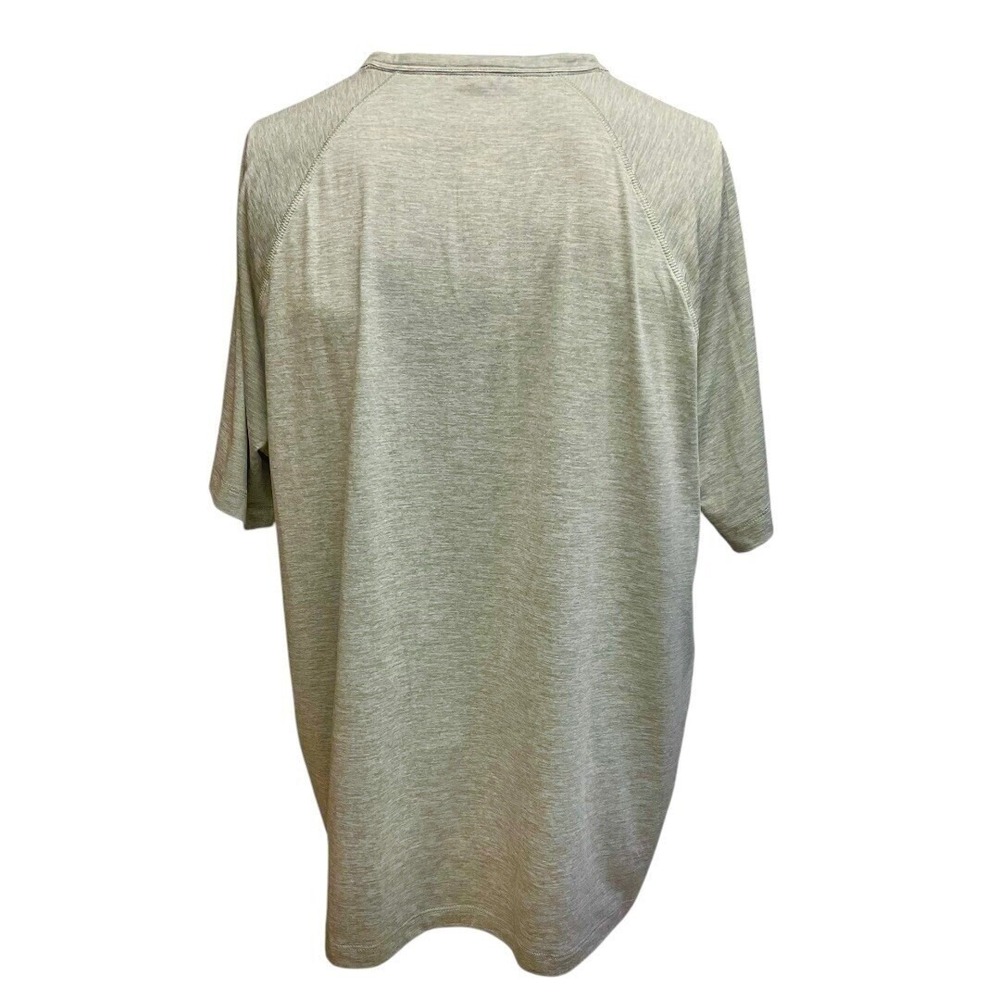 J. Crew Men's‎ Performance Henley T-Shirt Short Sleeve Green  Gray Size XL - Picture 5 of 11